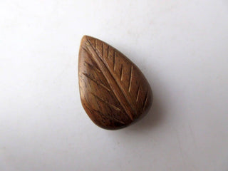 5 Pieces Leaf Shaped Hand Carved Wooden Pendant Beads, Leaf Shaped Wood Bead Pendant, Wooden Pendant And Necklace, GDS1043/21