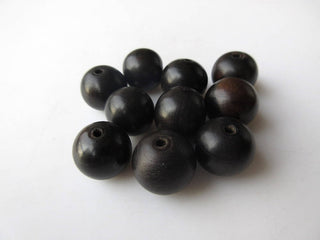 25mm/17mm/13mm/10mm Hand Carved Natural Wooden Round Beads, Handmade Smooth Wooden Beads, Wooden Mala Beads Supplies,  GDS1045