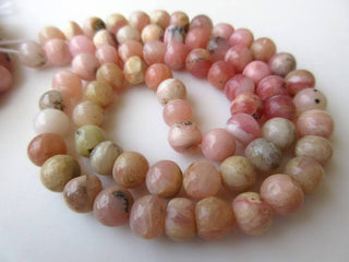 Natural Pink Opal Smooth Round Beads, Peruvian Pink Opal Beads,  6mm To 7mm Beads, 7mm And 9mm Beads, Pink Opal Jewelry, GDS916