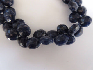 Natural AAA Sodalite Faceted Heart Shaped Briolette Beads, 8mm To 10mm And 10mm To 11mm Beads, Blue Sodalite Loose Jewelry, GDS922