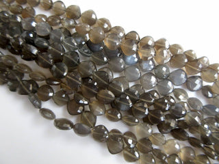 Natural Grey Moonstone Cushion Shaped Kite Shaped Faceted Beads, 7mm To 10mm Beads, Grey Moonstone Jewelry, GDS944