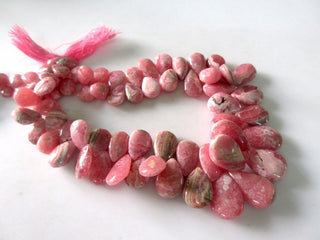 Natural Rhodochrosite Pear Shaped Plain Briolettes, 5x8mm To 20x12mm Rhodochrosite Beads, Pink Rhodochrosite Jewelry, GDS955