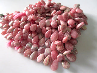 Natural Rhodochrosite Pear Shaped Plain Briolettes, 5x8mm To 20x12mm Rhodochrosite Beads, Pink Rhodochrosite Jewelry, GDS955