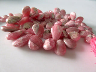 Natural Rhodochrosite Pear Shaped Plain Briolettes, 5x8mm To 20x12mm Rhodochrosite Beads, Pink Rhodochrosite Jewelry, GDS955