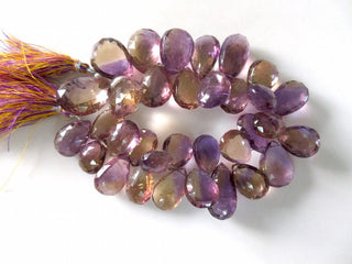 Huge 17mm To 27mm AAA Ametrine Faceted Pear Shaped Briolette Beads, Natural Ametrine Gemstone, Ametrine Jewelry, GDS957