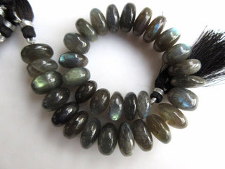 AAA Natural Labradorite Smooth Rondelle Beads, 14mm to 15mm And 16mm to 20mm Beads, Labradorite Jewelry, GDS958
