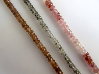 Natural Pink Rhodochrosite Faceted Rondelle Beads, 3.5mm To 4mm Rhodochrosite Beads, Rhodochrosite Jewelry, 13 Inch strand GDS994