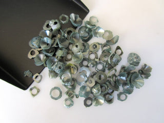 Blue Green Diamond Slice Bangle Cut, Rough Diamond, Raw Diamond Chips, Raw Uncut Diamond, 5mm To 8mm Approx, DDS528/9