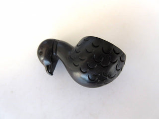 2 Pieces Duck Head Natural Ebony Wood Hand Carved Pendant, Carved Wooden Bead Pendant, Animal Bird Charm Pendant, GDS1043/19