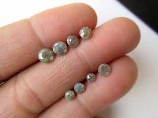 Grey Round Brilliant Cut Diamond, Faceted Round Diamond For Ring, Faceted Loose Natural Diamond, Solitaire Diamond, Sku-Dds44/5