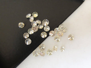 5 Pcs 2.5mm To 3.5mm Natural Clear White Light Champagne brown Round Brilliant Cut Faceted Diamond Loose, Loose Diamonds For Ring, DDS533/8