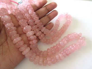 Natural Rose Quartz Carved Beads, Hand Carved Beads For Rose Quartz Jewelry, Gemstone Carving For Rose Quartz Necklace, GDS1099