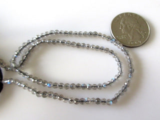 3mm AAA Labradorite Faceted Rondelle Beads, Excellent Quality Labradorite Rondelles, Natural Labradorite, 13 Inch Strand, GDS1113