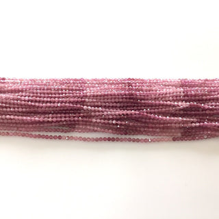 2mm Pink Tourmaline Rondelle Beads, Faceted Pink Tourmaline Rondelles, Pink Tourmaline Round Beads, 13 Inch Strand, GDS1114