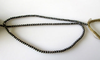 Pyrite Rondelle Beads, Pyrite Gemstone Faceted Pyrite Beads, Coated Natural Pyrite, 2.5mm Pyrite Beads, 13 Inch Strand, GDS1056