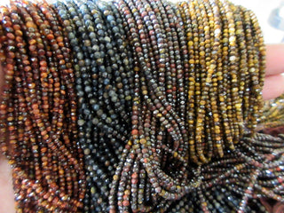 Tiger Eye Faceted beads, 2mm Tiger Eye Beads, Red Tiger Eye, Yellow Tiger Eye, Black Tigers Eye, Brown Tigers eye GDS1058