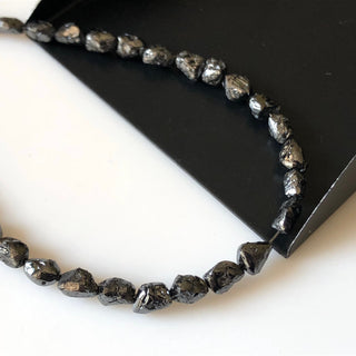 Rough Natural Uncut Diamond Tumble Beads, 4mm To 5mm Raw Loose Smooth Skinned Diamond Tumbles, Loose Grey Black Diamond Beads, DDS546/11/12