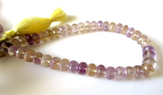 Ametrine Faceted Rondelle Beads, 8mm/9mm Ametrine Beads, Ametrine Gemstone beads, Loose Ametrine Beads, Natural Ametrine Beads, GDS1120