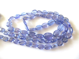 Tanzanite Oval Beads, Smooth Tanzanite Oval Beads, Multi Strand Tanzanite Necklace, 4 Strand Multi Layer Tanzanite Necklace, GDS1145