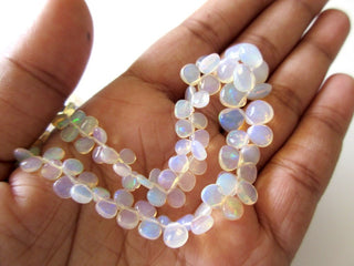 Ethiopian Opal Briolette Beads, Ethiopian Welo Opal Heart Pear Beads, Ethiopian Opal Beads, 5-10mm/4-8mm Welo Opal Beads, GDS146