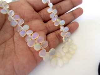 Ethiopian Opal Briolette Beads, Ethiopian Welo Opal Heart Pear Beads, Ethiopian Opal Beads, 5-10mm/4-8mm Welo Opal Beads, GDS146