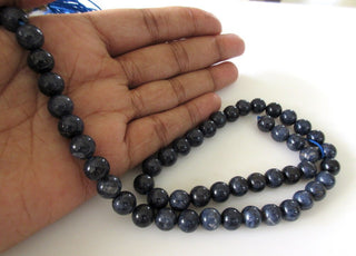 Natural Blue Sapphire Round Smooth Beads, 6mm Sapphire Beads, Sapphire Beads, Sold As 8 Inch Strand/16 Inch Strand, GDS1084