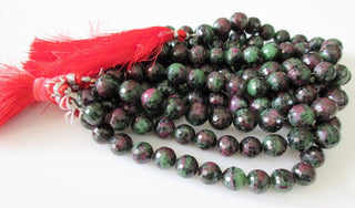 AAA Ruby Zoisite Faceted Round Beads, Ruby Zoisite Sphere Beads, 10mm 12mm Ruby Zoisite Beads, Natural Loose Ruby Zoisite13 Bead, GDS1096