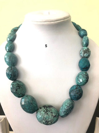 Natural Turquoise Oval Tumble Beads, Turquoise Nugget Beads, Faceted Turquoise beads, Turquoise Necklace, Turquoise Loose Beads, GDS1180