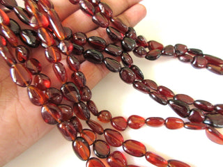 Hessonite Garnet Tumble Beads, Hessonite Beads, AAA Hessonite Garnet Gemstones, 9-16mm, 7-19mm Beads, 22 Inch Strand, GDS1122