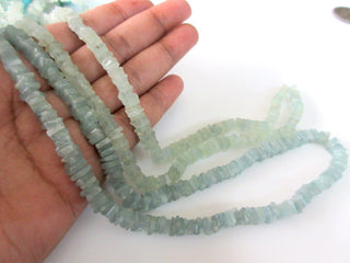 Aquamarine Heishi Beads, 5mm/5.5mm Heishi Aquamarine Beads, Pink Yellow Blue Aquamarine Heishi Gemstone Beads, Natural Aquamarine, GDS1126