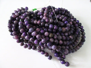 Lepidolite Smooth Round Beads, 8.5mm Lepidolite Beads, Loose Natural Lepidolite Gemstone Beads, 15 Inch Strand, GDS1131