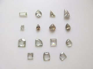 0.85 CTW Clear White Loose Moissanite Rose Cut For Ring, Faceted Taper Baguette Shaped Moissanite Loose Cabochons, MM52