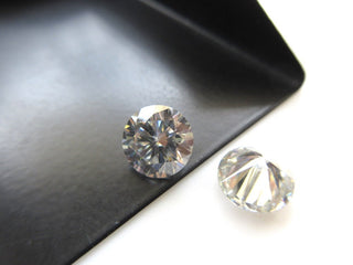 1.13 Ctw/6.8 MM Brilliant Cut Moissanite Loose, Sold As 1pc/2pc Matched Pair GH/VS2 Colorless Moissanite Diamond For Earrings/Ring MM140/15