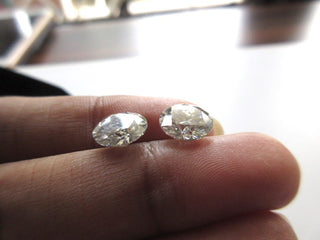 1.13 Ctw/6.8 MM Brilliant Cut Moissanite Loose, Sold As 1pc/2pc Matched Pair GH/VS2 Colorless Moissanite Diamond For Earrings/Ring MM140/15