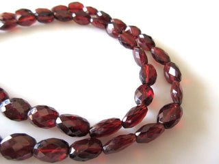 Garnet Faceted Oval Beads, Oval Shape Garnet Beads,  Garnet Beads For Garnet Jewelry Garnet Necklace, Natural Garnet Stone, GDS1142