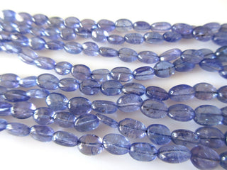 Tanzanite Oval Beads, Smooth Tanzanite Oval Beads, Multi Strand Tanzanite Necklace, 4 Strand Multi Layer Tanzanite Necklace, GDS1145