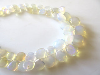 Ethiopian Opal Briolette Beads, Ethiopian Welo Opal Heart Pear Beads, Ethiopian Opal Beads, 5-10mm/4-8mm Welo Opal Beads, GDS146