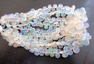 Ethiopian Opal Briolette Beads, Ethiopian Welo Opal Heart Pear Beads, Ethiopian Opal Beads, 5-10mm/4-8mm Welo Opal Beads, GDS146