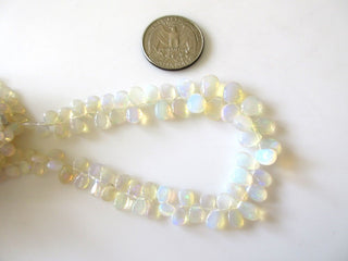 Ethiopian Opal Briolette Beads, Ethiopian Welo Opal Heart Pear Beads, Ethiopian Opal Beads, 5-10mm/4-8mm Welo Opal Beads, GDS146