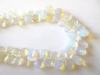 Ethiopian Opal Briolette Beads, Ethiopian Welo Opal Heart Pear Beads, Ethiopian Opal Beads, 5-10mm/4-8mm Welo Opal Beads, GDS146