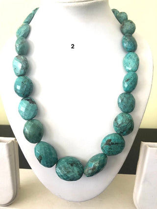 Natural Turquoise Oval Tumble Beads, Turquoise Nugget Beads, Faceted Turquoise beads, Turquoise Necklace, Turquoise Loose Beads, GDS1180