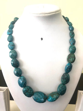 Natural Turquoise Oval Tumble Beads, Turquoise Nugget Beads, Faceted Turquoise beads, Turquoise Necklace, Turquoise Loose Beads, GDS1180