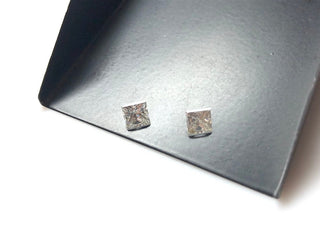 Tiny 0.28 CTW/3.1 MM Princess Cut Moissanite Diamond Matched Pairs 2pc GH/VS2 Colorless Moissanite Matched Pair
