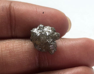 OOAK Grey White Cognac Brown Smooth Raw Rough Diamond Loose, Natural Loose High Lustre Rough Uncut Diamonds, DDS554/1-3