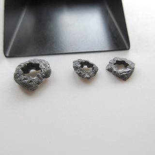 1 Piece Raw Diamond Flower Shaped Laser Cut Pendant, 15mm To 12mm Natural Raw Rough Diamond Flower Necklace, DDS580