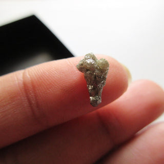 OOAK 10.4mm/1.33CTW Rare Fancy Shaped Grey/Black Natural Rough Raw Diamond Loose, Uncut Diamonds, Loose Diamonds, DDS589/3