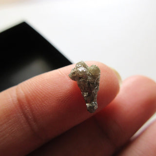 OOAK 10.4mm/1.33CTW Rare Fancy Shaped Grey/Black Natural Rough Raw Diamond Loose, Uncut Diamonds, Loose Diamonds, DDS589/3