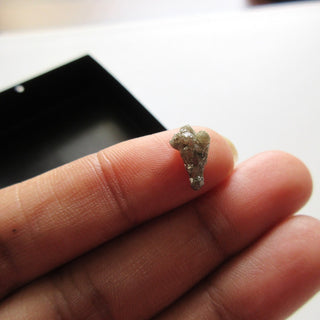 OOAK 10.4mm/1.33CTW Rare Fancy Shaped Grey/Black Natural Rough Raw Diamond Loose, Uncut Diamonds, Loose Diamonds, DDS589/3