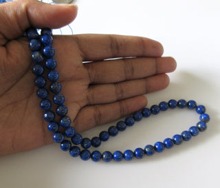 Lapis Lazuli Round Beads, Blue Lapis Lazuli Beads, Natural AAA Lapis Lazuli Beads, 5mm/7mm/9mm Lapis Beads, 16 Inch Strand, GDS1287