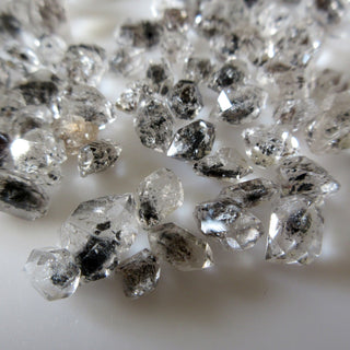 Herkimer Diamond Loose, Raw Rough Herkimer Diamond Loose Gemstone, 6mm To 8mm/14mm To 15mm Each, 5pcs/10pcs Loose Herkimer Diamond, GDS1299